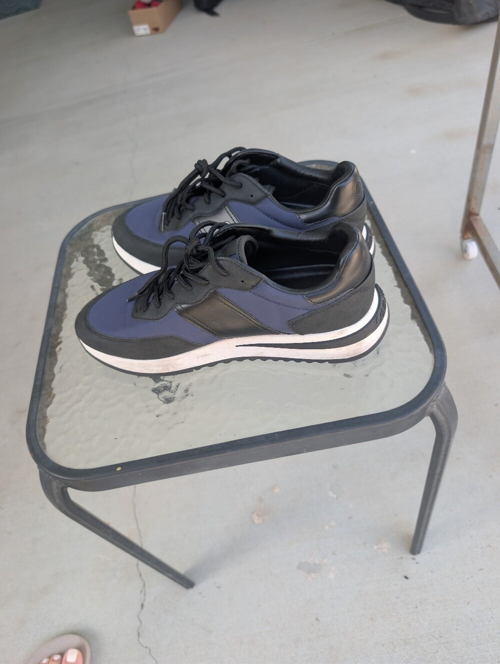 Men's Navy and Black Athletic Sneakers - Casual Comfort - Picture 4 of 7